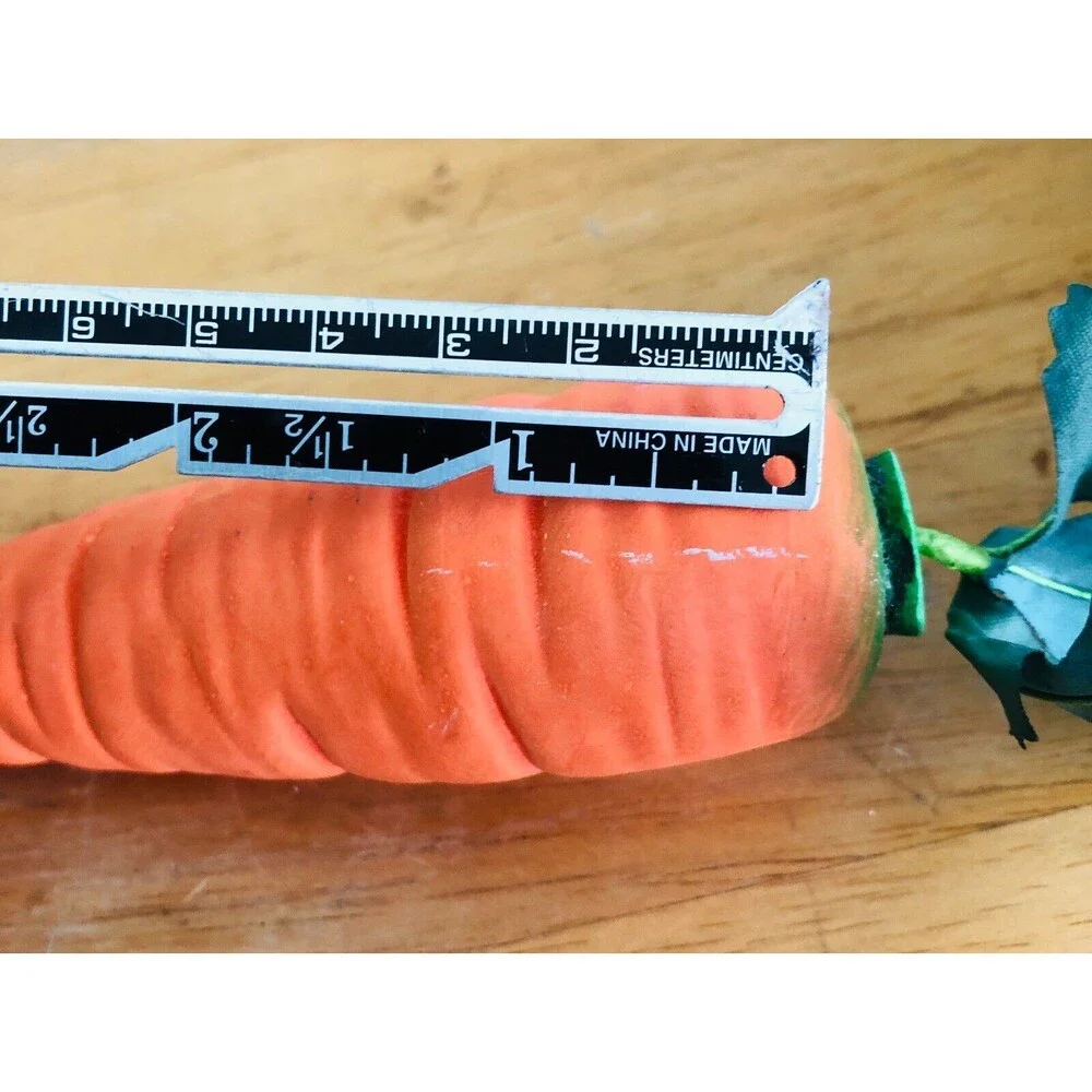 Department 56 Porcelain Orange Carrot With Wired Green Top Leaves